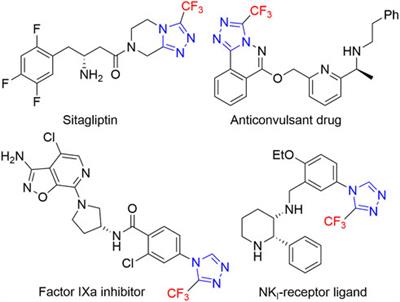 Metal-free synthesis of 3-trifluoromethyl-1,2,4-triazoles via multi-component reaction of trifluoroacetimidoyl chlorides, hydrazine hydrate and benzene-1,3,5-triyl triformate